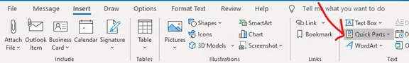 Outlook Quick Parts Outlook Quick Parts