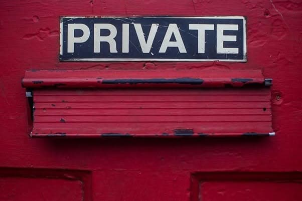 private signage door private signage door